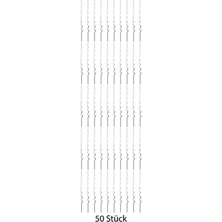 Novatool Tomatenspiralstäbe, 50er Set, verzinkte Rankhilfe für Tomaten und Kletterpflanzen, 150 cm x 5 mm Ø – Bild 1