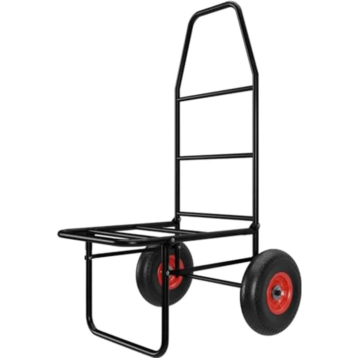 TroniTechnik Sackkarre Anglerkarre, klappbar mit Luftbereifung, rutschfester Transportfläche, Tragkraft 100 kg, wetterfest und geländetauglich, LxBxH 67x55x102 cm – Bild 9