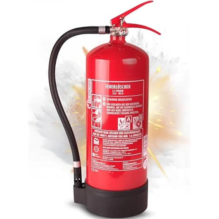 6l Feuerlöscher Schaum AB 6 LE mit Halterung Dauerdrucklöscher - Exdinger – Bild 2