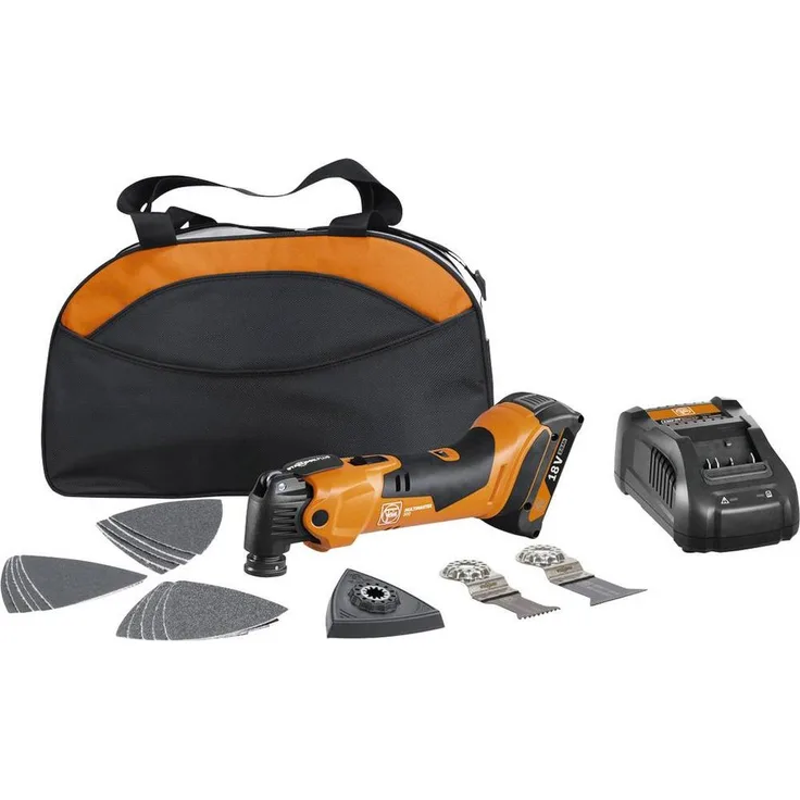 Fein Akku-Multifunktionswerkzeug MULTIMASTER AMM 500 AS 2 Ah in Nylon-Tasche, 18 V, inkl. Akku und Ladegerät