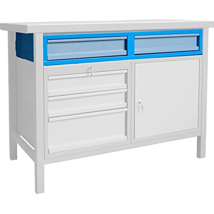 Güde Unterbauschublade, pulverbeschichtetes Stahlblech, 52 x 43,5 x 8,5 cm, bis 40 kg Tragkraft – Bild 1