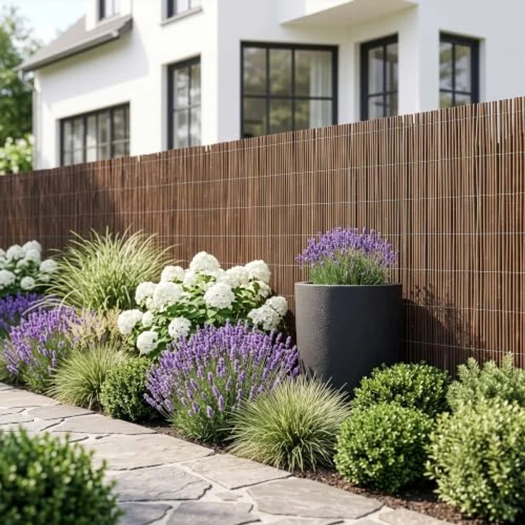 casa.pro Weidenmatte Hyssna 140 x 500 cm, Sichtschutzmatte aus natürlicher Weide für Garten und Terrasse, stabil und pflegeleicht – Bild 5