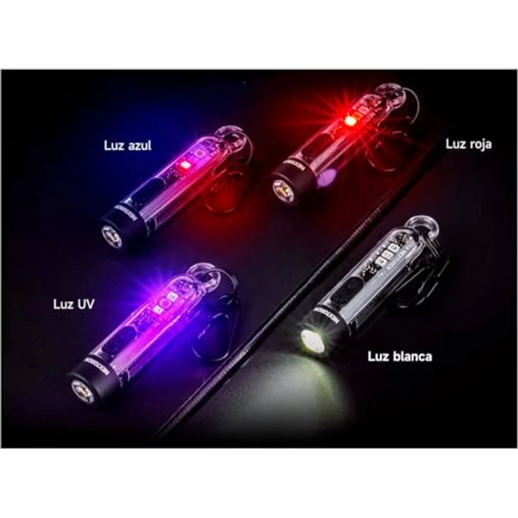 Nextorch K40, Taschenlampe LED-Schlüsselanhänger, 700 Lumen mit Strobe und 365nm UV, spritzwassergeschützt, 73 mm – Bild 6