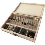 Beast 100-tlg Minitool Mini-Bohrmaschine Combitool, Zubehörset zum Fräsen, Schleifen und Polieren im Holzkoffer