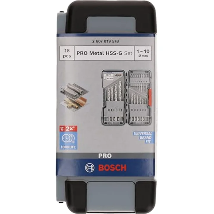 Bosch Professional 18tlg. Metallbohrer-Set HSS-G geschliffen Toughbox – Bild 3
