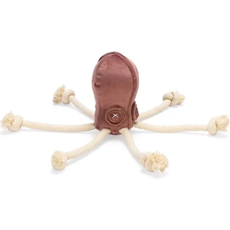 Designed by Lotte Octo Aisha, Hundespielzeug aus Velvet, Rosa, 15x10x10 cm mit stundenlangem Spielspaß – Bild 3