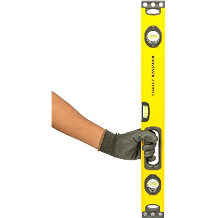 Stanley FatMax Wasserwaage II, Hohlprofil (60cm Länge, horizontale Libelle, vertikale Libellen, Aluminiumkorpus) 1-43-534 – Bild 8