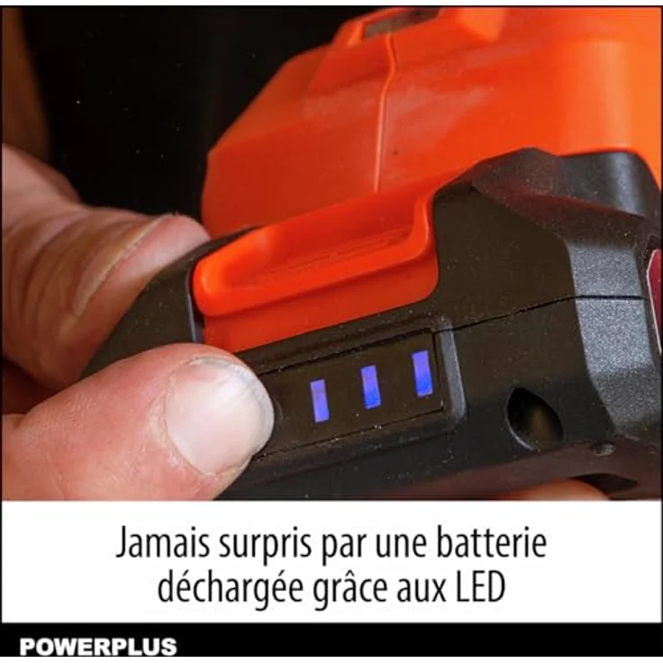 VARO Wiederaufladbare Lithiumbatterie Powerplus 2 Ah, Li-Ion Akku in Orange für Werkzeug – Bild 2