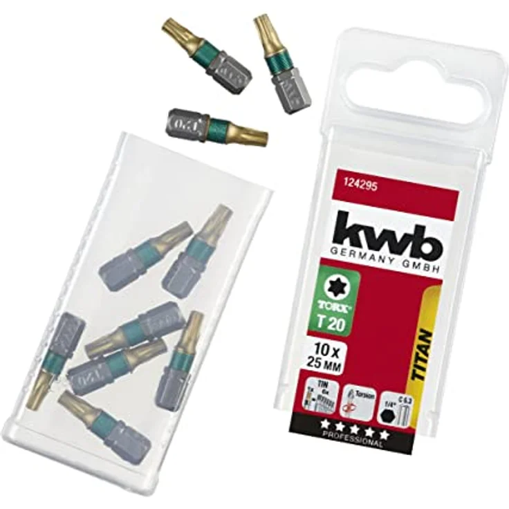kwb Titan Bits – 10er Torx T 20 Bit-Set 25 mm – Bild 3