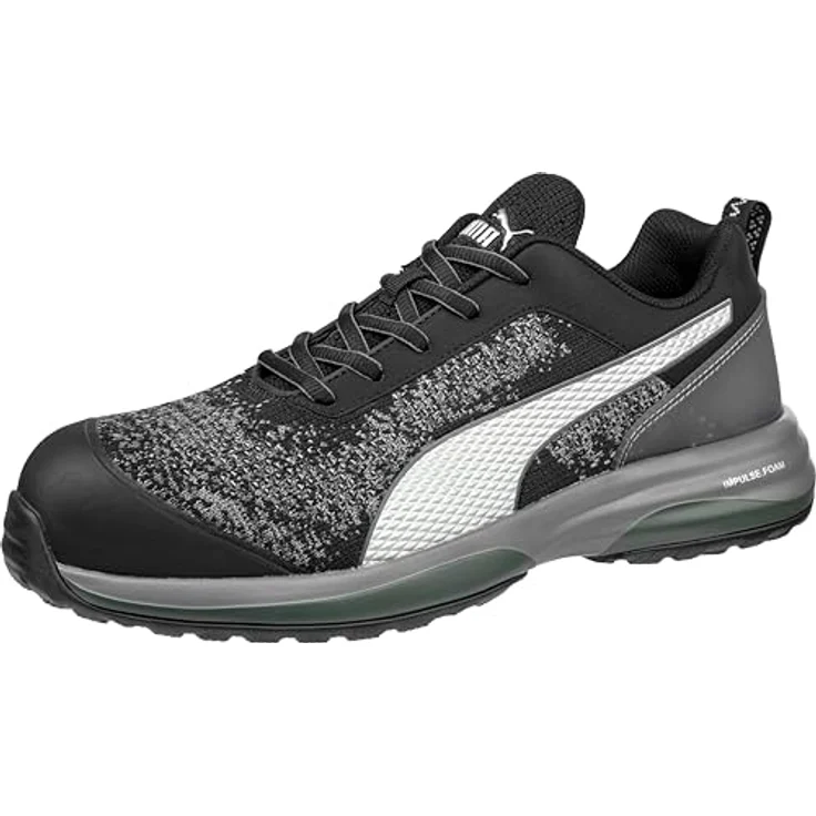 PUMA Safety CHARGE LOW Arbeitsschuh, Sicherheitsklasse mit IMPULSE.FOAM® und POWER PLATE, schwarz – Bild 1