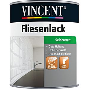 Bild für Vincent Fliesenlack Weiß Seidenmatt 750 ml – Für Wandfliesen in Bad & Küche