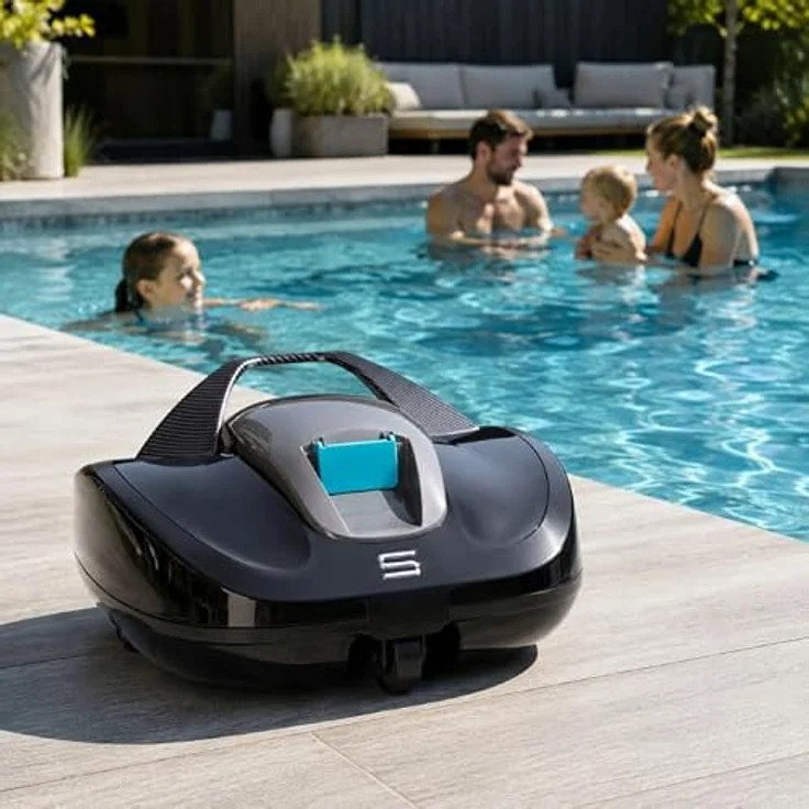 COIL PRR-85, Akku Poolroboter mit 100 Minuten Laufzeit, IPX8 wasserdicht, für Becken bis zu 85 m² – Bild 8