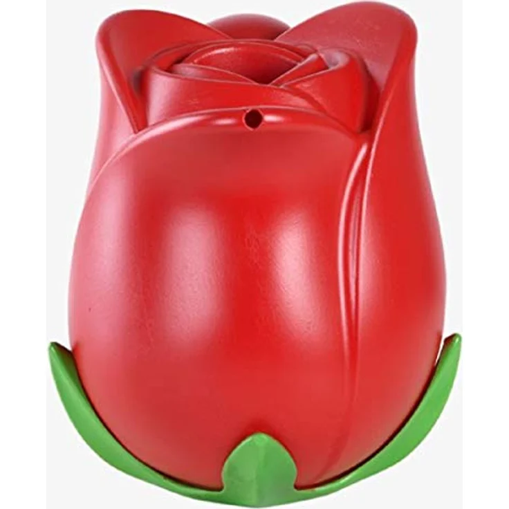 Gießkanne Rose 1,55 L rot Blumen Garten Kinder Kunststoff Haus süß Rosen Form – Bild 3