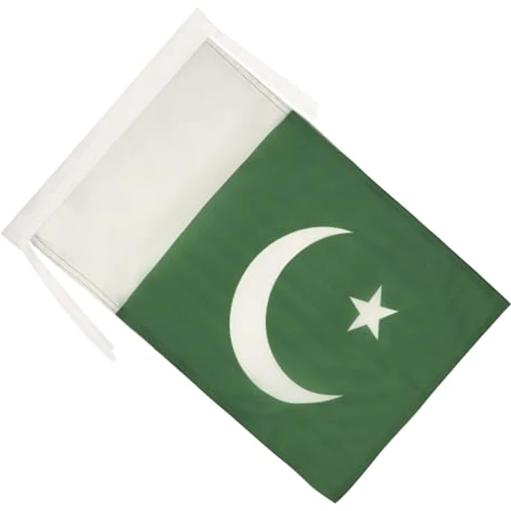 AZ FLAG Flagge Pakistan, 45x30 cm mit Kordel, verstärkt mit Doppelnaht, Polyester 100D, für Innen & Außen – Bild 2