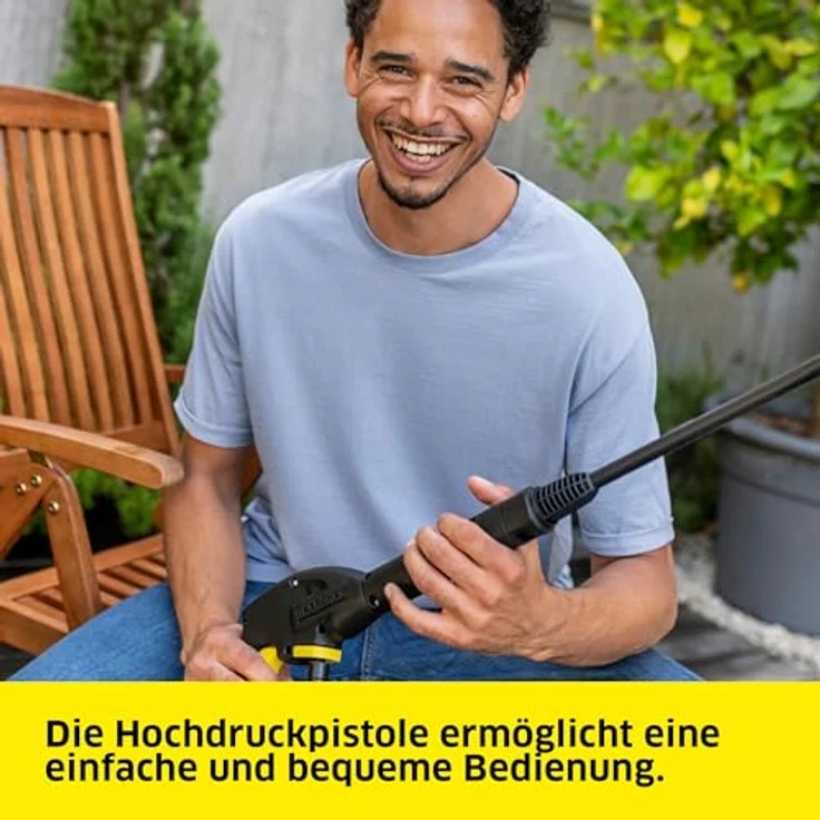 Kärcher Hochdruckreiniger K 3 FJ Home, Hochdruckschlauch 6m, Vario Power-Strahlrohr (VPS), Dreckfräser mit rotierendem Punktstrahl, inkl. Home Kit, blau – Bild 7