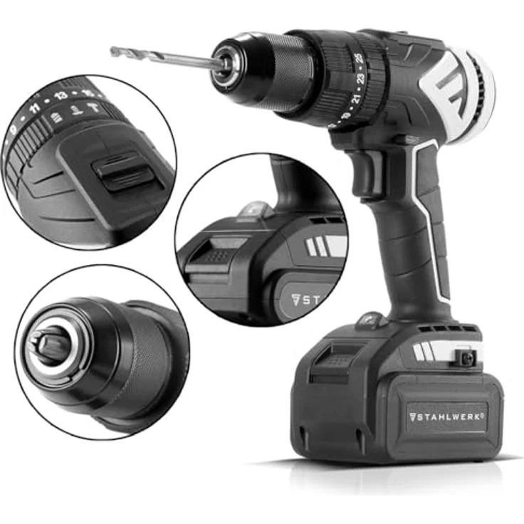 Stahlwerk Brushless Akku Schlagbohrschrauber 20V ASB-20 ST – Bild 2