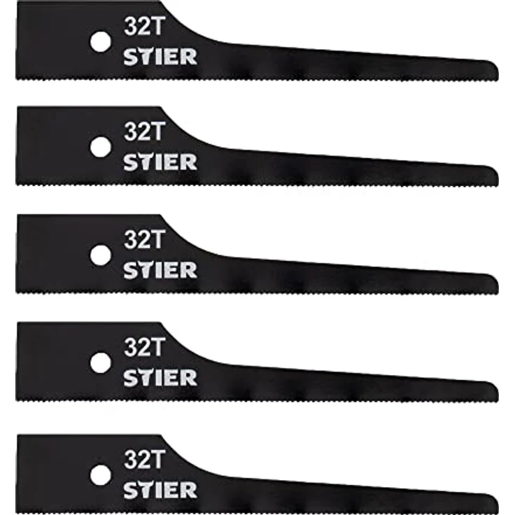 STIER Stichsägeblatt für STS-100 32 Zähne 5 Stk – Bild 1