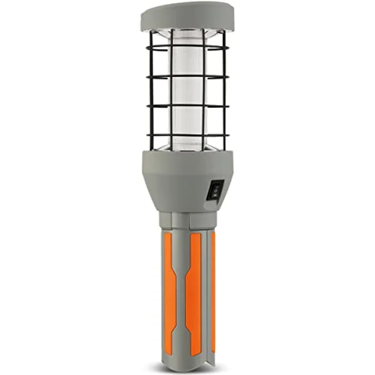REV 2620011510 POWER TORCH, LED Arbeitsleuchte mit Akku, 12,5W, 800lm, IP20, grau-orange – Bild 3