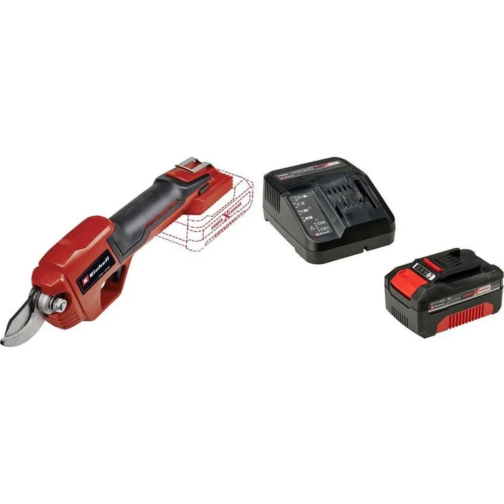 Einhell Akku-Astschere GE-LS 18 Li - Solo, leistungsstarke Bypass-Klingen, inkl. Akku und Ladegerät, ergonomischer Handgriff