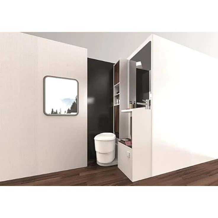 Clesana C1 Wasserlose Verschweißtoilette, Mobil, Hygienisch, Belastbar bis 150 kg, 51,6 x 36,3 x 51,5 cm – Bild 4
