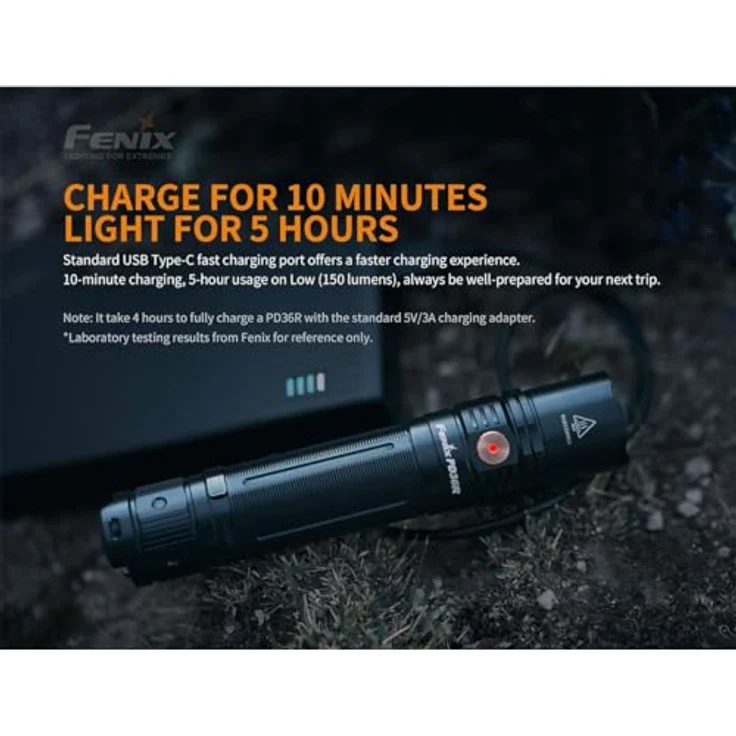 Fenix Taschenlampe PD36R LED mit USB Anschluss – Bild 4