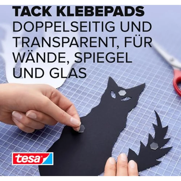 tesa Tack doppelseitige Klebepads, transparent, 72 Pads - Preisvergleich – Bild 2