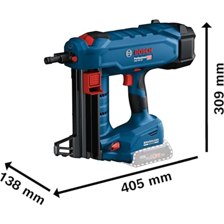 BOSCH Akku-Multifunktionswerkzeug GNB 18V-38 Akku-Betonnagler, Blau, kraftvolle BITURBO Brushless Technologie, kompatibel mit Bosch Professional System – Bild 3