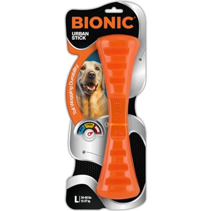Bionic Urban Stick, extrem widerstandsfähiges Hundespielzeug, 26cm, robustes Spielzeug für Hunde zwischen 13-27+kg – Bild 1
