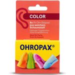 OHROPAX Gehörschutzstöpsel OHROPAX Color, Schaumstoff In-Ohr Stöpsel, 8 Stück, hoher Schallschutz SNR 35 dB, bunt gemischt