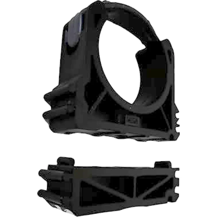 HAF PVC Rohrschelle 50mm, Rohrklemme aus grauem Kunststoff mit Clipverschlusssbügel für Druckrohre, hohe Witterungsbeständigkeit und Abriebsfestigkeit – Bild 6