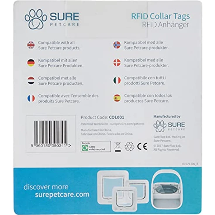 SureFlap Set mit 2 RFID-Halsbandanhängern ø 2,5 cm, 2 St. – Bild 2