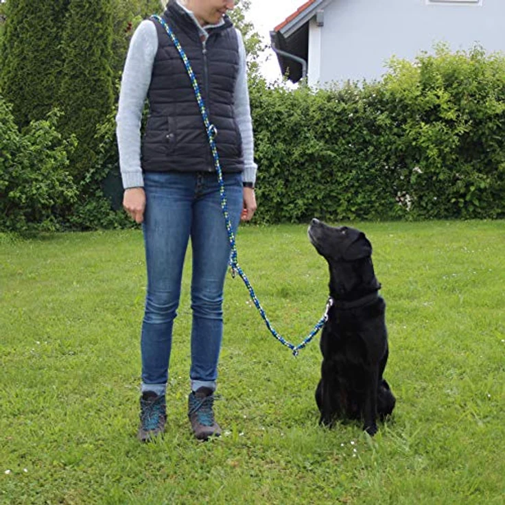 Activity4Dogs Geflochtene Hundeleine, 4-fach verstellbar, 2,80 m lang, für große Hunde, bunt, Made in Germany – Bild 4