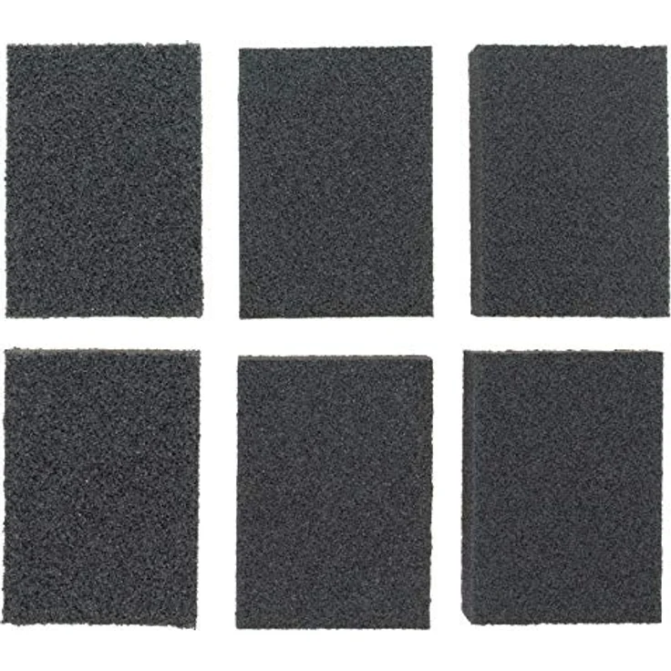 Coral 74300 Essentials Schleifmittel Schleifschwamm Blöcke mit Nass oder Trocken feine mittel- und grobe Körnungen 6 Stück Pack Set – Bild 5