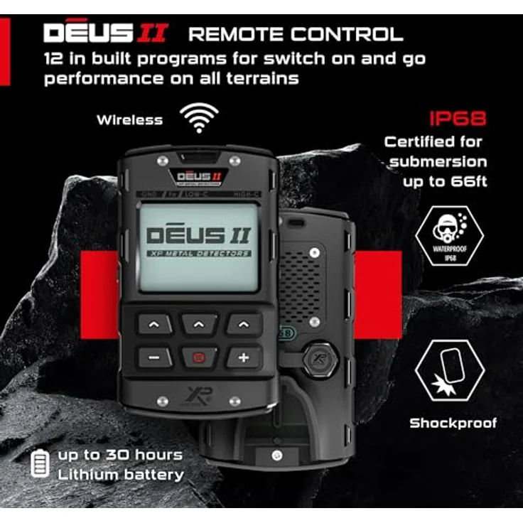 XP Metalldetektor DEUS 2 II 28 FMF RC WS6 Komplettset, Multifrequenz-Technologie, wasserdicht, inkl. Gratis XP Mi6 Pinpointer – Bild 3