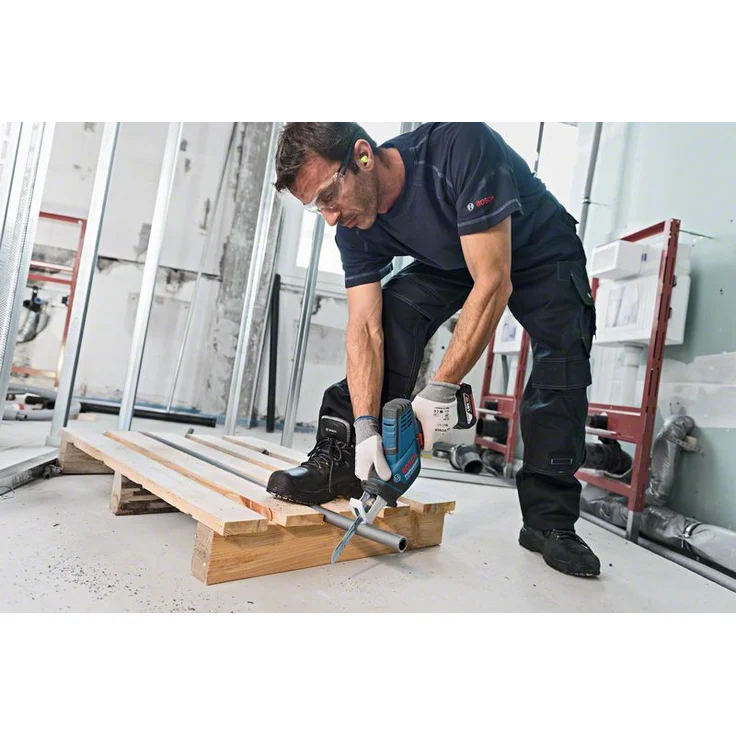 Bosch Professional Professional 18V System Akku Säbelsäge GSA 18 V-LI C (Compact Version, 3x Säbelsägeblatt, ohne Akkus und Ladegerät, in L-BOXX) – Bild 5