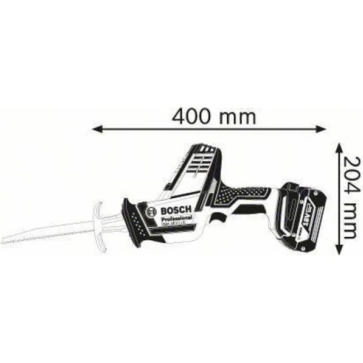 Bosch Professional Professional 18V System Akku Säbelsäge GSA 18 V-LI C (Compact Version, 3x Säbelsägeblatt, ohne Akkus und Ladegerät, in L-BOXX) – Bild 6