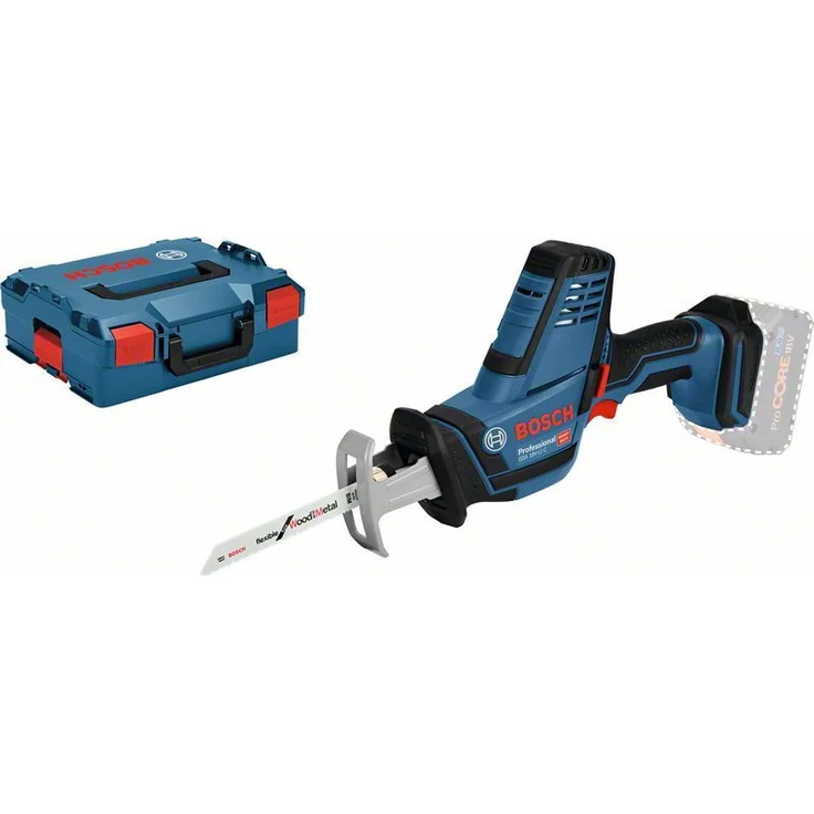 Bosch Professional Professional 18V System Akku Säbelsäge GSA 18 V-LI C (Compact Version, 3x Säbelsägeblatt, ohne Akkus und Ladegerät, in L-BOXX) – Bild 2
