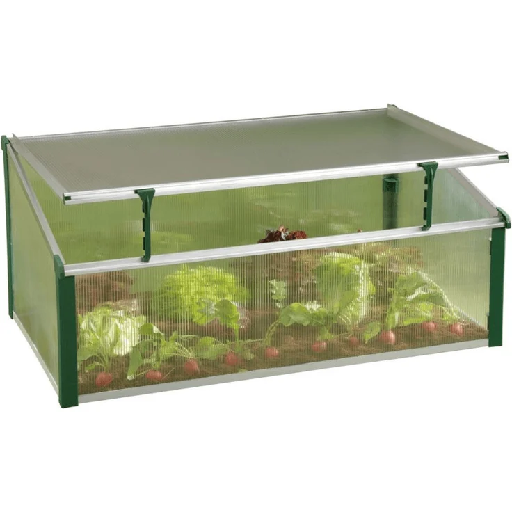 Juwel Frühbeet Easy Fix 100/60 (rasch aufgebaut, UV-beständige Hohlkammerplatten, 100 x 60 x 40 cm), transparent – Bild 2
