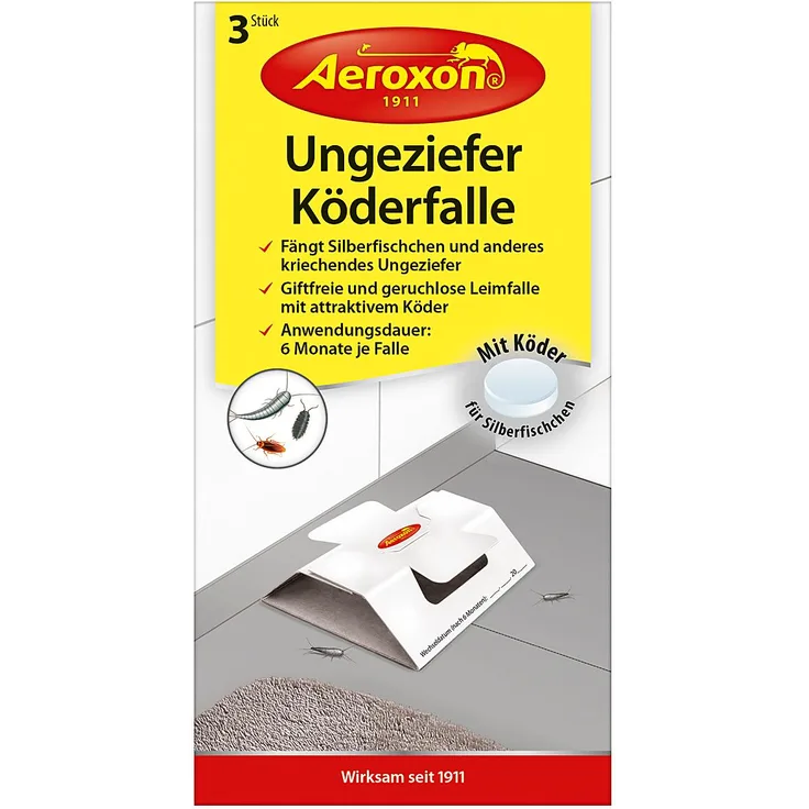 Aeroxon Ungeziefer-Köderfalle 3er