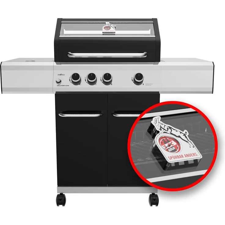 Grillfürst Gasgrill Grillfürst G310G 3-Brenner Gasgrill - 1. FC Köln Edition