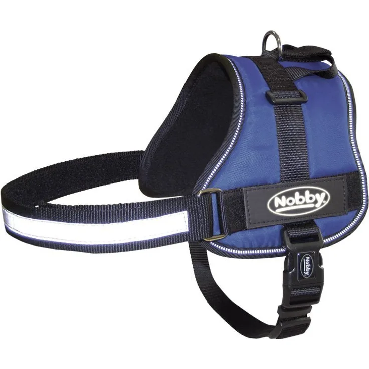 Nobby Hunde-Geschirr Seguro, Nylon Fleece mit Reflektorstreifen und Fleece-Innenfutter