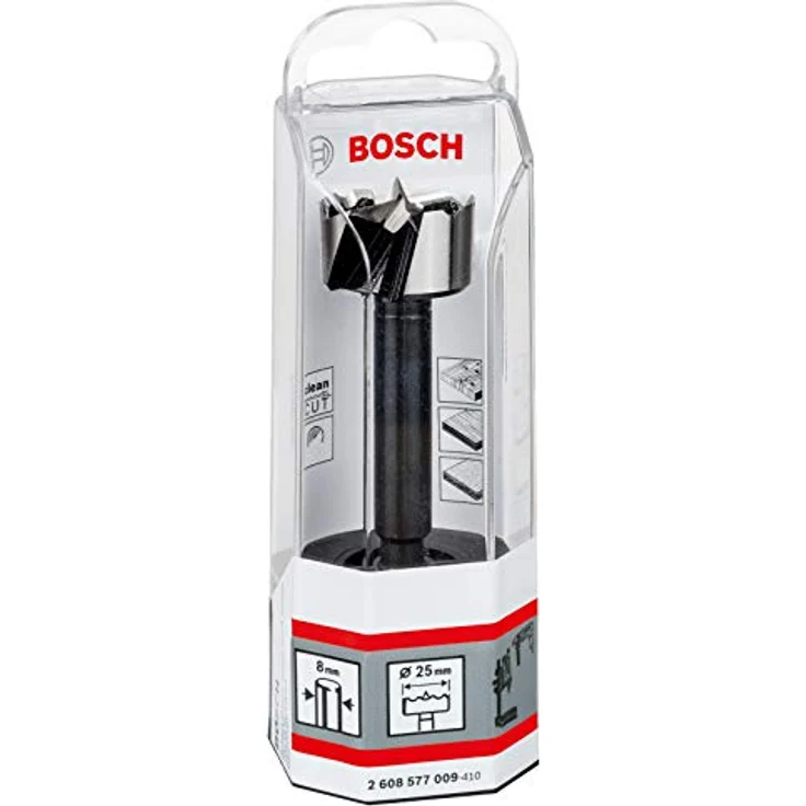 Bosch Forstnerbohrer 25 mm, Präzisionsbohrer für Hart- und Weichholz, Gesamtlänge 90 mm – Bild 3
