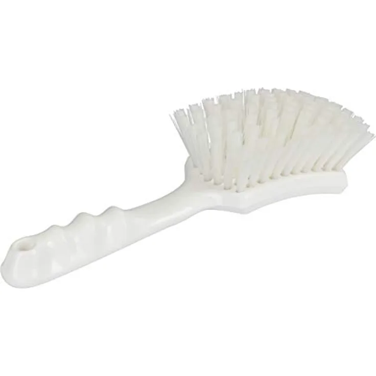 Kerbl 151780 Stielbürste PP, kurzer Griff Besatz PBT - 14 cm, weiß