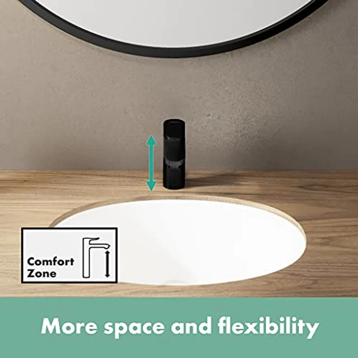 hansgrohe Vernis Blend, Spültischarmatur mit ComfortZone 100, ausziehbarem Strahlformer und EcoSmart-Technologie – Bild 4