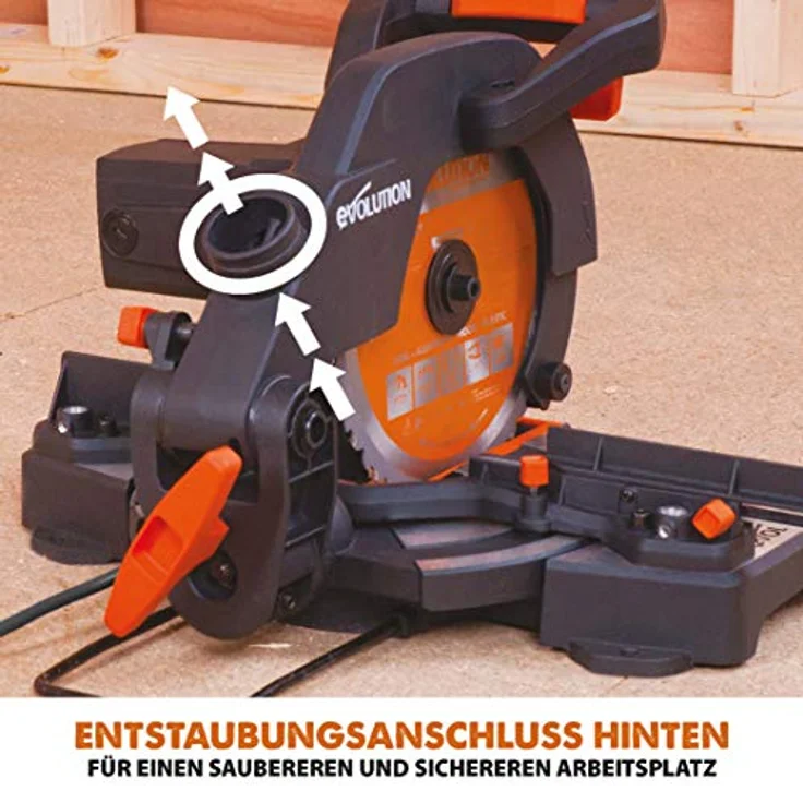 Evolution Power Tools - R210CMS Mehrzweck-Gehrungssäge, 210 mm (230 V) – Bild 17