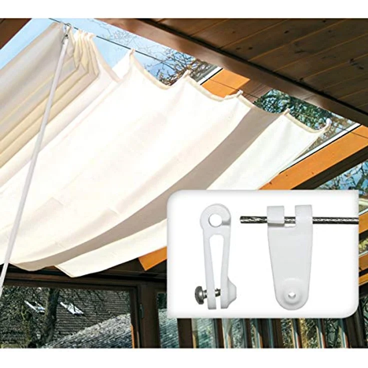 Windhager 10701 Laufhaken, Zubehör für Seilspannmarkise/Sonnensegel, Stück:150 Stück – Bild 3