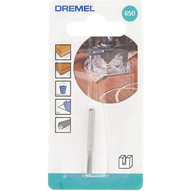 Dremel 650 Fräser (HSS) (Zubehör für Multifunktionswerkzeug, HSS-Fräser 3,2mm zum Gravieren, Schnitzen und Fräsen in Holz, Laminate, Kunstoffe, Plexiglass, Gummi, Spanplatten u.v.m.) – Bild 5