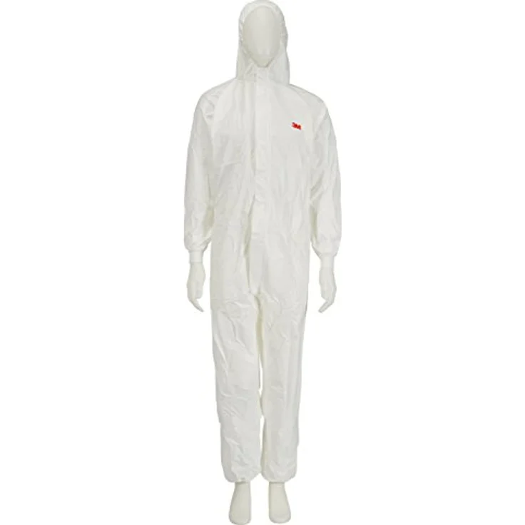3M 50198XXL Einweg-Overall, Weiß mit blauem Rückenpanel, CE-Kategorie III, Typ 5/6, Schutz gegen Sprühnebel, Lösungsmittel und Wasser – Bild 1