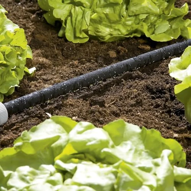 GARDENA Perl-Regner: Wassersparender Schlauch-Regner für Bewässerung von Pflanzenreihen und Beeten, Wasserersparnis bis 70%, individuell anpassbar, leicht zu bedienen, Schlauchlänge: 15 m (1969-20) – Bild 4