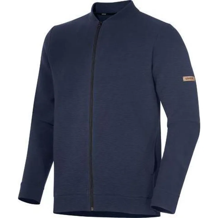 Uvex Sports Arbeitsjacke Kollektion 26, Sweatjacke aus 100% bio-basierten Materialien, blau/dunkelblau, 4XL